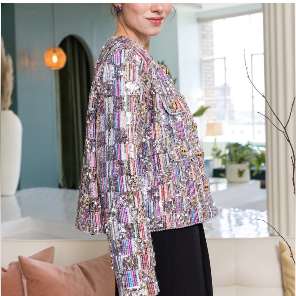 Jozia Sequin & Beaded Jacket
